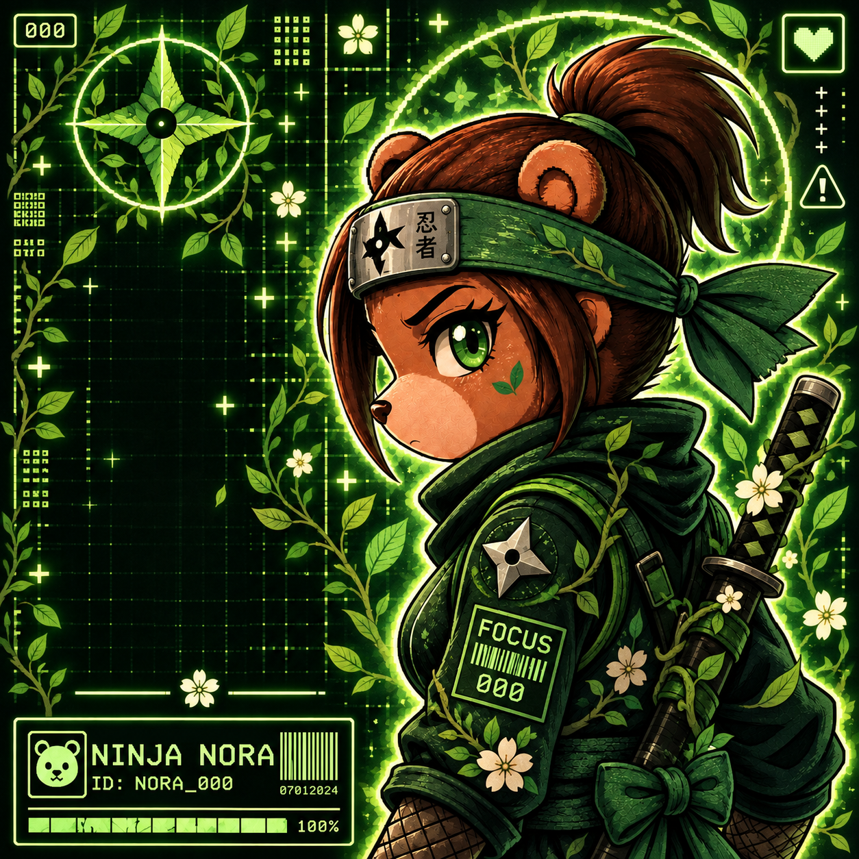 Ninja Nora character card