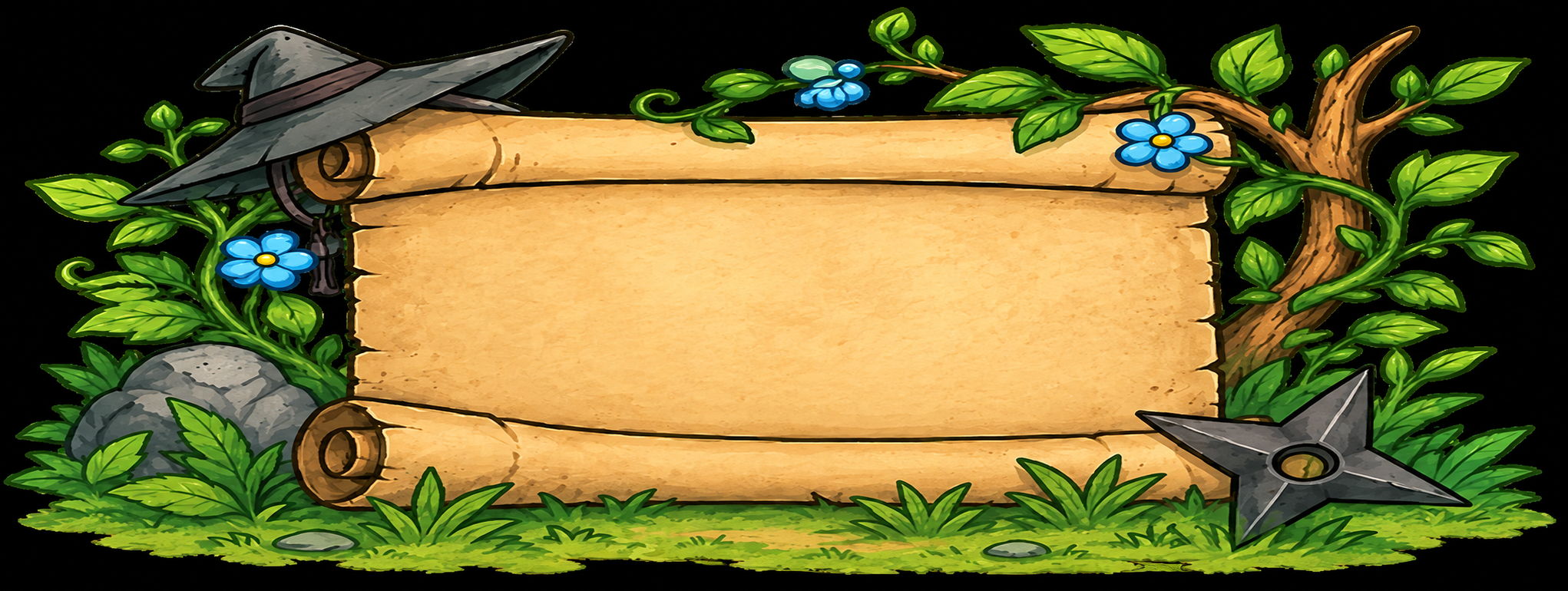 Seedling training scroll